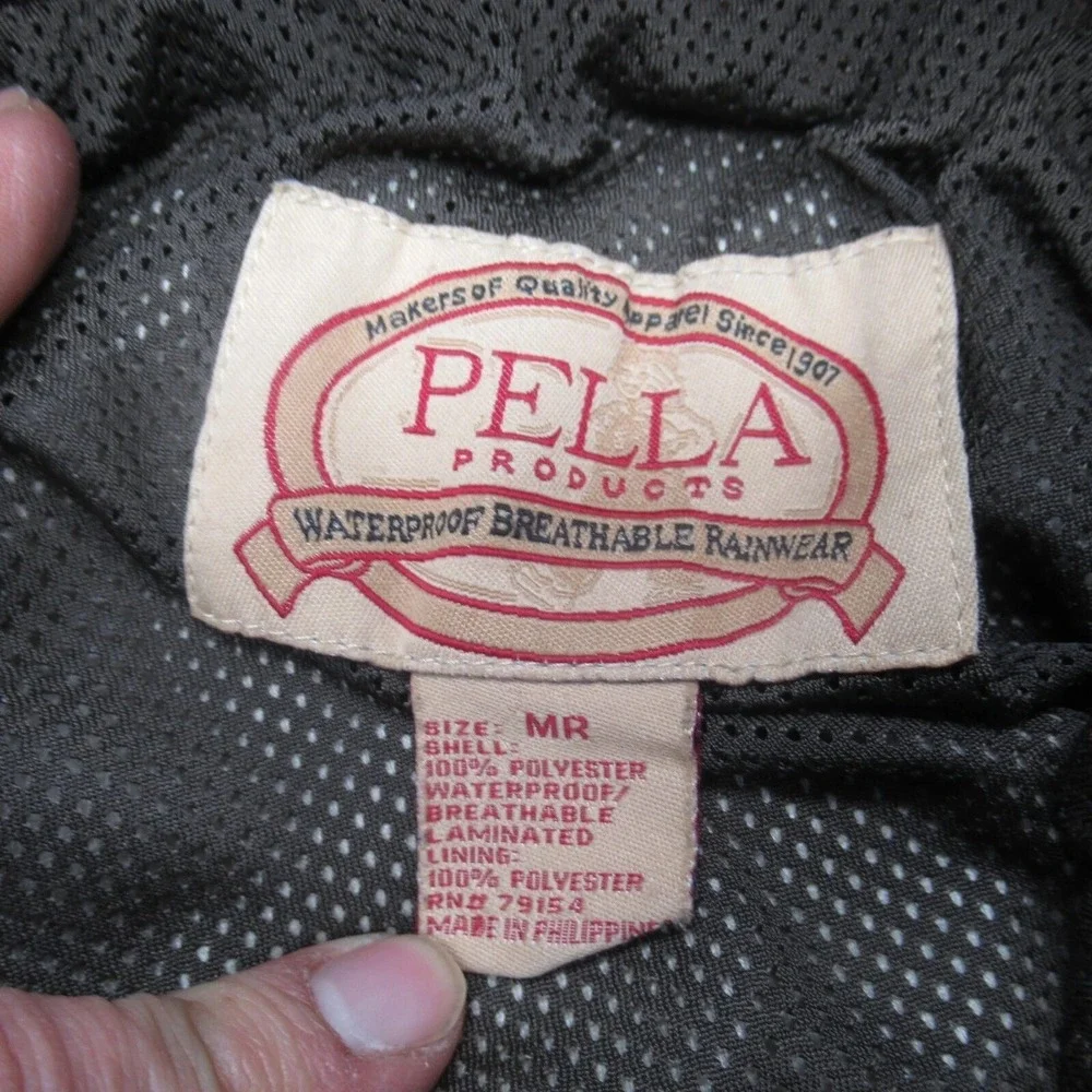 Pella Camo Pants Men Medium Flex Waterproof Button Suspenders Hunting VTG 30x31